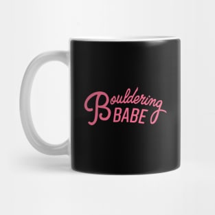 Bouldering Babe Pink Mug